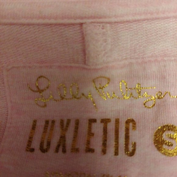 Lilly Pulitzer luxletic oversize blush pink long sleeve top small - Picture 12 of 13